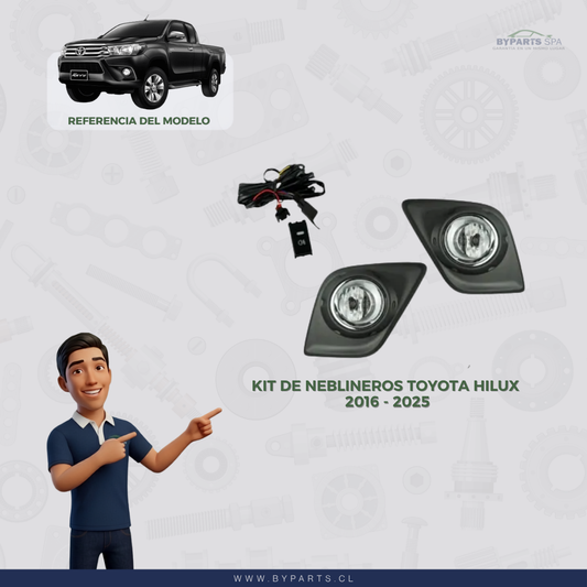 Kit de Neblineros Toyota Hilux 2016 al 2025