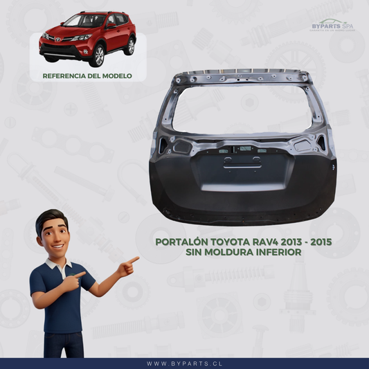 Portalón Toyota Rav4 2013 - 2015 (liso)